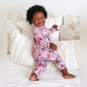 Posh Peanut Elise Floral Ruffle Romper‎ 18-24 Months